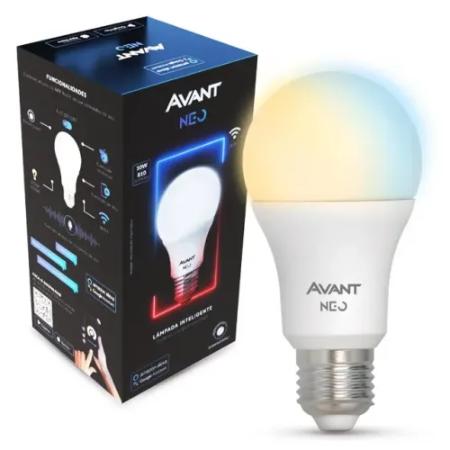 Lampada Led Pera Smart Inteligente Wi Fi 10w 2700K/6500K E27 110v/220v Neo Avant