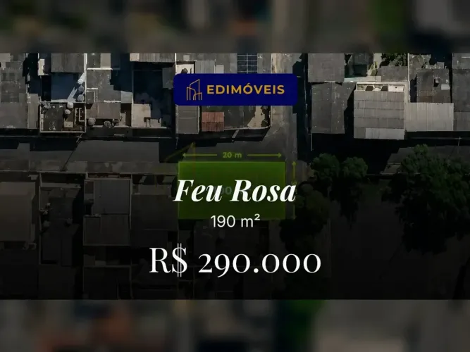 Invista em Feu Rosa: lote de esquina com potencial incrível para projetos!