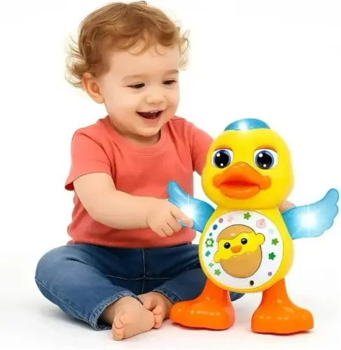 Patinho Dançante Musical Com Luzes e Movimentos - Entrega Grátis