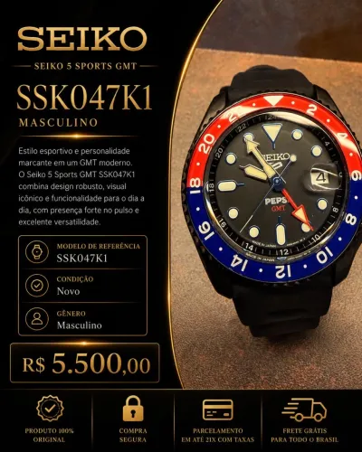 Seiko Pepsi Black