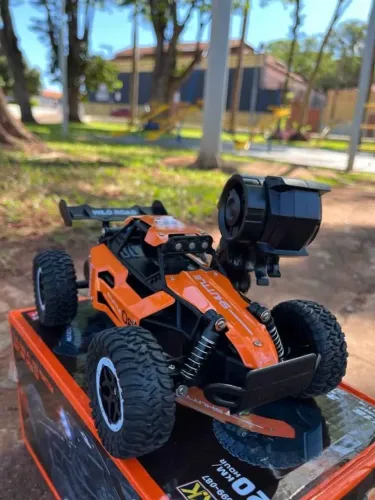 Carrinho de Controle Remoto Premium - Laranja