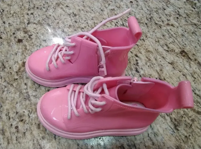 Bota Melissa Street Boot Zip Rosa n26/27