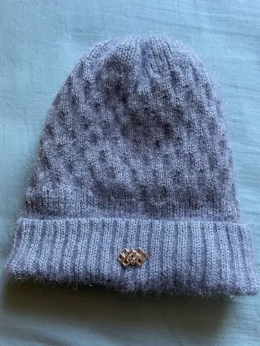 touca gorro de tricô cinza