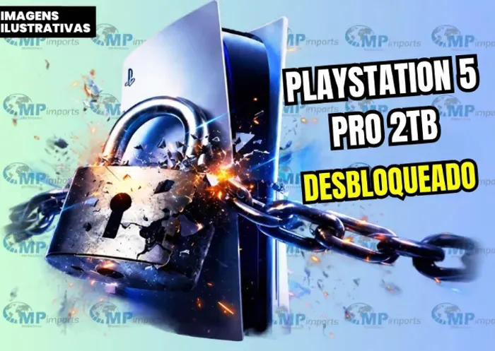 Loja MP Imports: Console PS5 Playstation PRO 2tb Desbloqueado com Jogos!