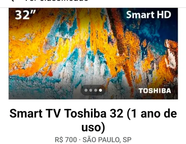 Smart TV Toshiba 32 Polegadas