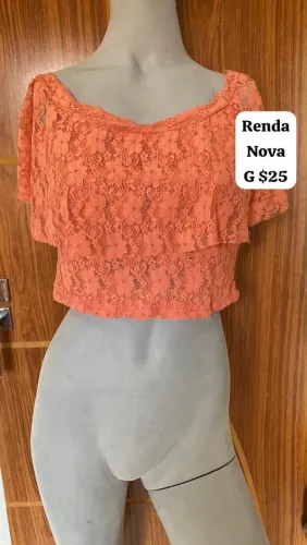 Croped de Renda Lindíssimo NOVO 