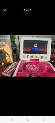 Dvd Tectoy da Barbie. Completo e conservado. Com controle remoto e cabo av para tv.