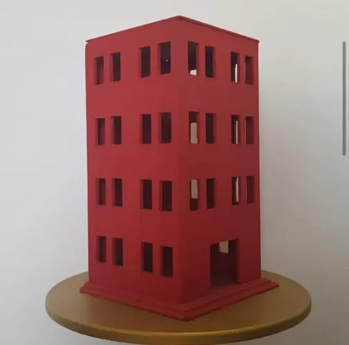 Prédio decorativo para festa temática 