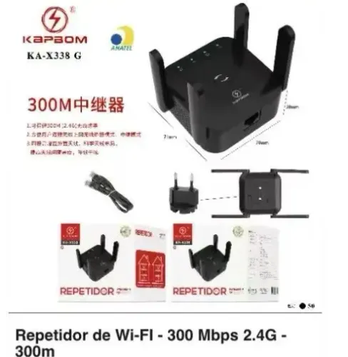 Repetidor Wi-Fi 4 antenas