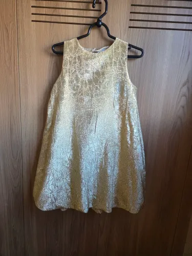 Vestido dourado balone Zara 13 /14