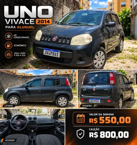Aluguel de carro uno vivace 2014