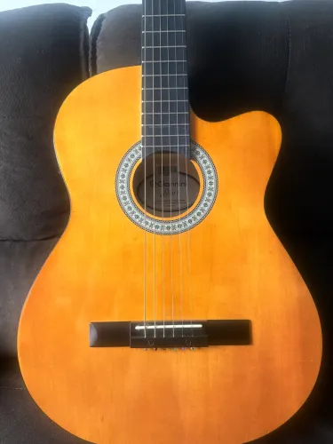 Violão Eletroacústica Giannini Start Nf-14 Ceq Para Destros Natural Bordo