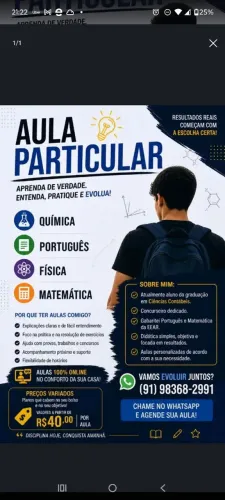 Aulas de reforço