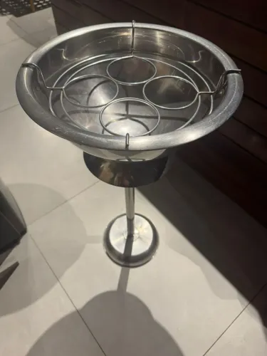 Champanheira Com Pedestal Aço Inox