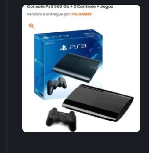 PlayStation 3 2 controles 2 jogos físicos originais jogos on-line disponíveis 500 gb