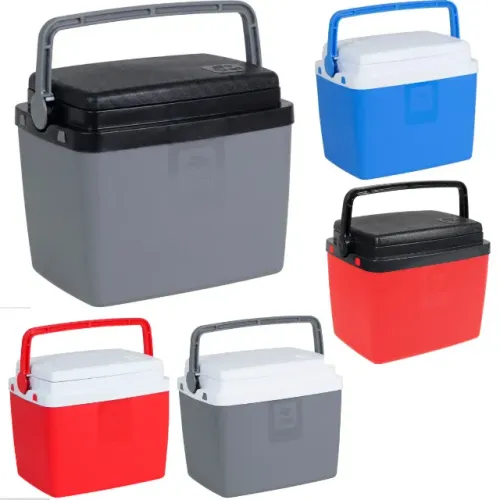 Caixa Térmica 6 Litros. 28 cm x 21 cm x 24 cm. Cabe 8 latas de 350ml 