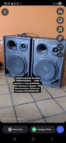 Caixas de som profissional 