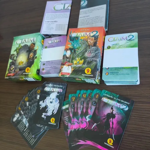 Loja Mundo - Claim 1 + 2 + Expansões Elfos Negros e Fantasmas Jogo de cartas cardgame