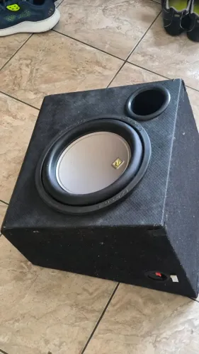 Subwoofer 10" Falcon CX10N 250W RMS 2 Ohms em Caixa Dutada