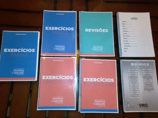 Apostilas para Concursos e Vestibulares | Kit Matemática + Física e Química
