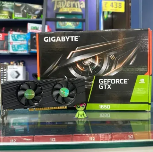 PLACA DE VIDEO GTX 1650 4GB GIGABYTE LOW PROFILE 2 FANS