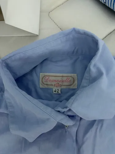 Blusa clássica manga longa italiana (marca demoiselle) feminina , tamanho 42