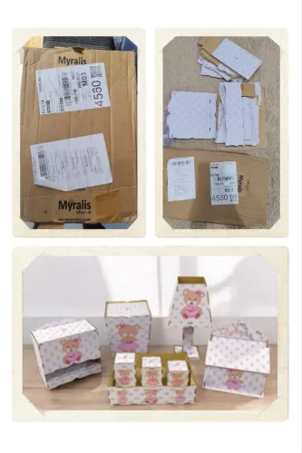 Kit Higiene Bebê Ursinha Rosa 8 Peças Novo