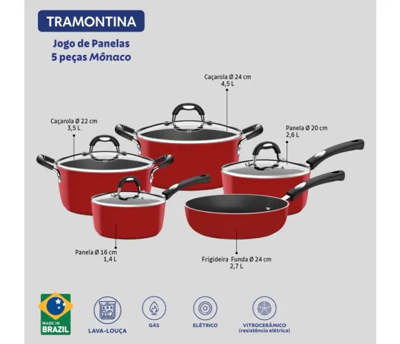 Jogo de Panelas Tramontina