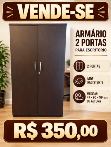 Armário Escritório 2 Portas