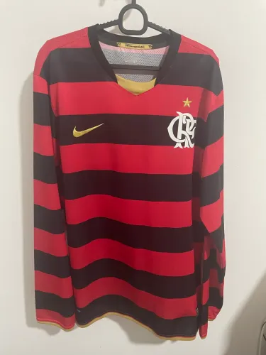 Camisa Flamengo 2008 manga longa retrô G