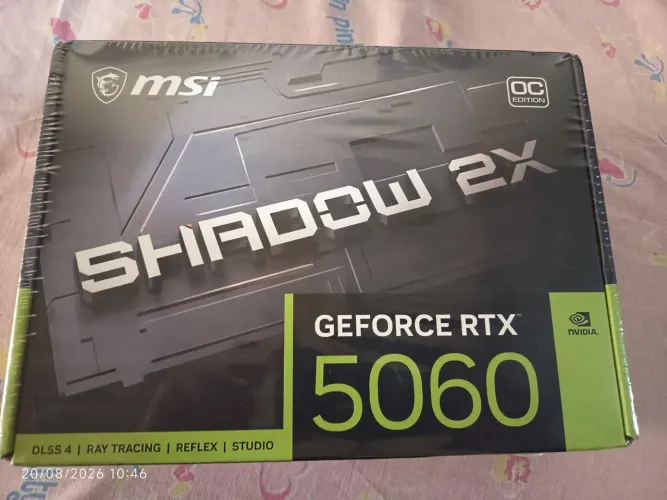 RTX 5060 MSI CLIC OC LACRADA COM NOTA E 2 ANOS DE GARANTIA PASSO CARTÃO