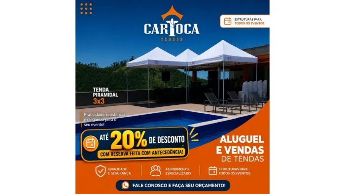 Alugue ( Locação )l e venda de tendas modelo circo