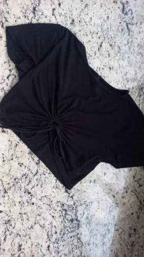 Cropped preto tamanho M