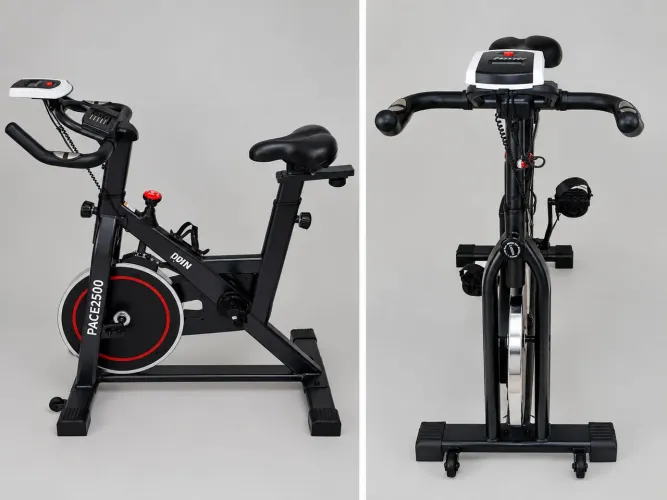 Bicicleta Ergométrica Para Spinning Mecanica 6kg Odin Fit Cor Preto e Vermelho