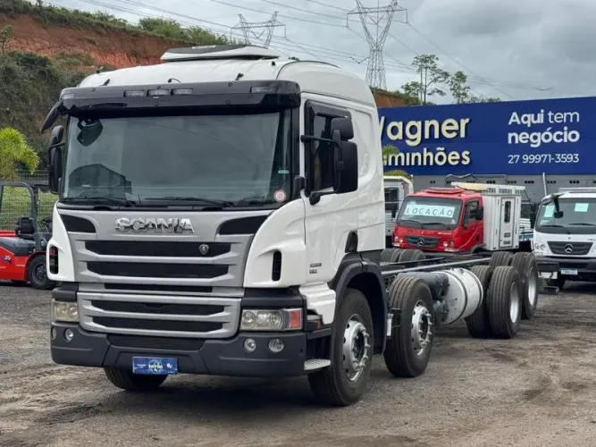 SCANIA P 250 ANO 2013 - CAMINHAO BITRUCK COM CARROCERIA ÚNICO DONO COMPLETO