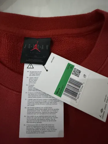 Nigel Sylvester x Air Jordan Moletom Fleece Crew-Neck Brick Red