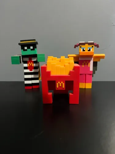 Bonecos Minecraft Mc Donald?s 