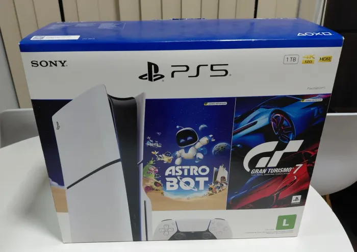 Caixa vazia ps5 slim