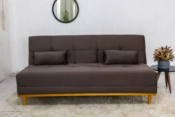 Sofá Cama Aurora Marrom EM ESTOQUE