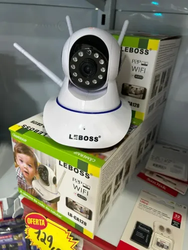 Câmera Ip Antenas Wi-fi com Aplicativo Autofalante Visão noturna