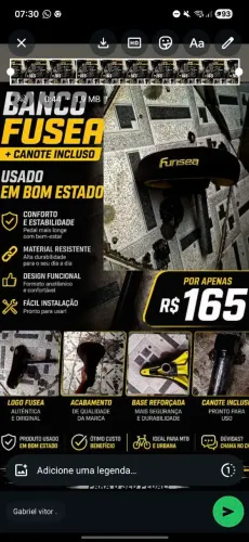 Banco Fusea Em ótimo estado pra venda rapida
