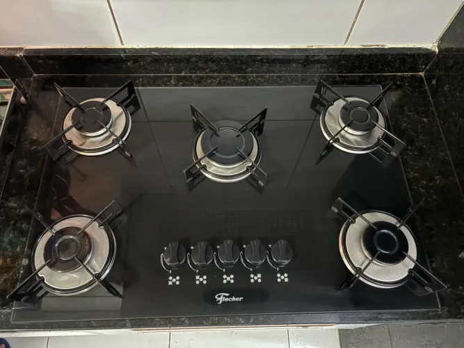 Cooktop Fischer 5 Bocas - Preto Ébano