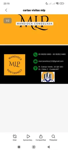 MLP mandioca congelada 