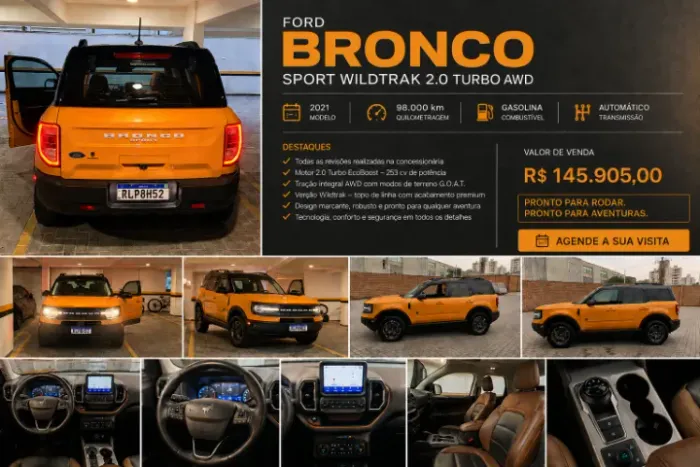 Ford Bronco Sport Wildtrak 2.0 TB 16V AWD AUT 2021