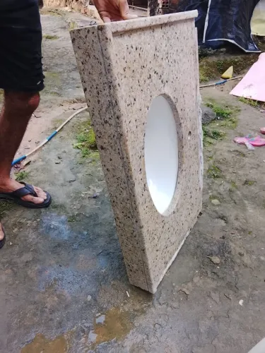 Pia granito banheiro