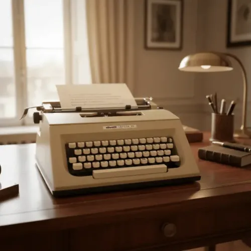 Máquina de Datilografia Olivetti Lettera 25 Nova com Bolsa