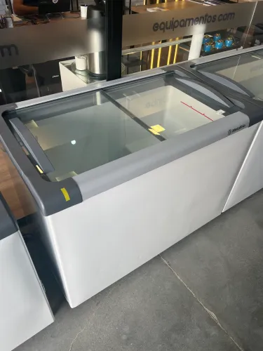 Freezer horizontal - tampa de vidro - expositor - 299lts 