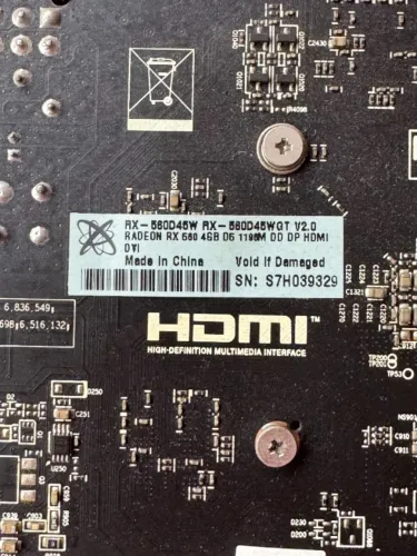 Radeon RX 560D 4GB GDDR5 DVI DisplayPort HDMI