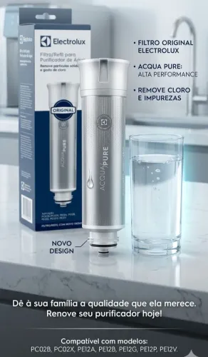 Refil/filtro para purificador de água electrolux