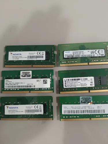 Memória DDR4 notebook 8gb e 16gb